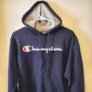 Champion Athletic Pullover Hoodie w/Deep Pockets Navy Blue Size SM - USED